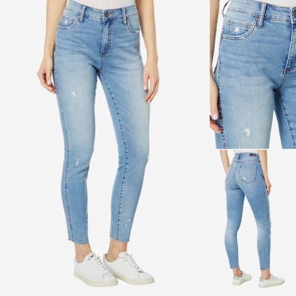 KUT from the Kloth Connie High-Rise Ankle Skinny Raw Hem size 0 jeans - Picture 1 of 14